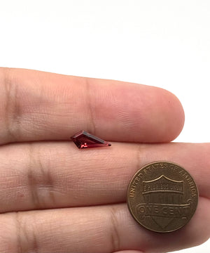 Natural Garnet Kite Cut Gemstone 11x5mm | Loose Red Garnet | Precision Faceted Gemstone | Jewelry Making Stone | Custom Ring Pendant Gem
