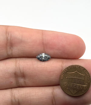 Grey Moissanite Marquise Cut Loose Gemstone 9x5mm | Lab Created Grey Moissanite | Marquise Faceted Stone for Rings, Pendants & Fine Jewelry