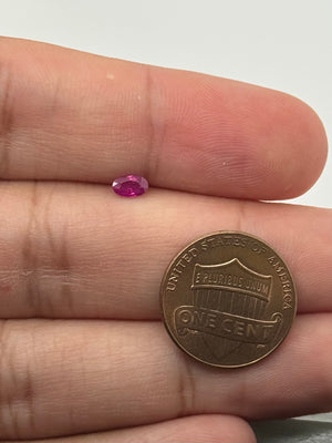 Natural Ruby Oval 5x3mm | AAA Quality Deep Red Faceted Gemstone | Loose Ruby for Rings, Earrings & Fine Jewelry Making