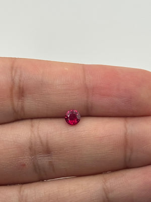 Natural Ruby Round 5mm | AAAA Quality Brilliant Cut Gemstone | Deep Red Loose Ruby for Rings, Earrings & Fine Jewelry Making