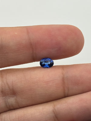 Natural Blue Sapphire Oval 7x5mm | AAA Quality Deep Blue Faceted Gemstone | Loose Sapphire for Rings, Earrings & Fine Jewelry Making