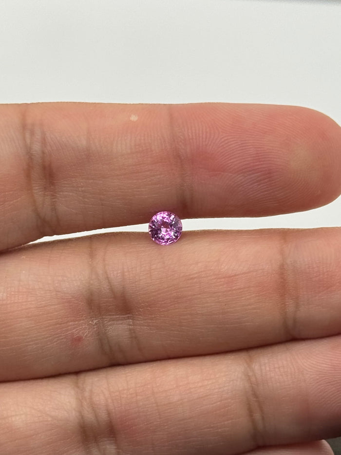 Natural Pink Sapphire Round 5mm | AAAA Quality Brilliant Cut Gemstone | Vivid Pink Sapphire for Rings, Earrings & Fine Jewelry