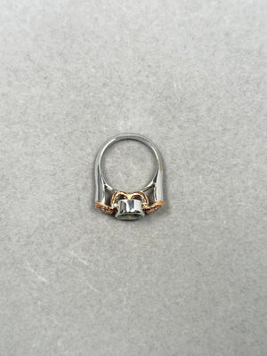 Peridot & Diamond Ring 14K White Gold | 2.75 ct 10x8mm Oval Peridot + 0.12 ct Diamonds | Natural Gemstone Women’s Fine Jewelry