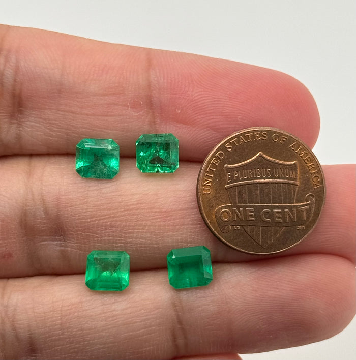 Natural Colombian Emerald Square Cut Gemstone – Loose Green Emerald for Engagement Ring, Birthstone Jewelry, May Birthstone