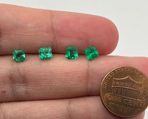 Natural Colombian Emerald Square Cut Loose Gemstone | Green Emerald for Engagement Ring, Fine Jewelry Making, May Birthstone
