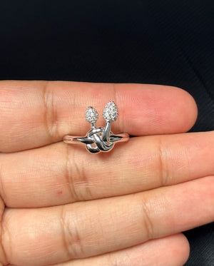 Diamond Band Ring 14K White Gold | 27 Round Diamonds | 0.15–0.20 ct | SI2–I1 Clarity I-J Color | 2.5mm Width