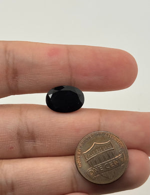 Black Tourmaline oval 14x10mm natural gemstone cabochon