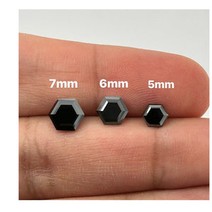 Hexagon Best Black Moissanite