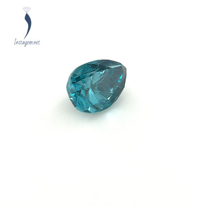 Natural Blue Diamond Pear Cut - 0.91ct, 6.8x4.9mm, SI1 Clarity Loose Gemstone for Custom Jewelry
