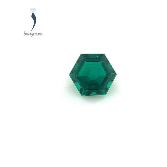 Lab Created Emerald Hexagon
