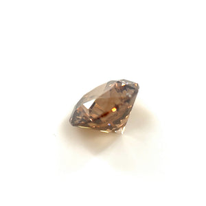 Natural Brown Diamond 1.45ct | Round Cut 7.11x7.06mm I1 Clarity | Loose Earth-Mined Diamond for Engagement Rings, Jewelry Design