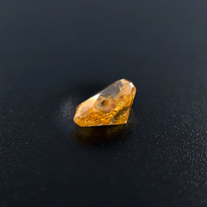 Natural Orangish Yellow Diamond, 5.6x4.2mm Pear Shape, 0.54ct Loose Fancy Diamond, I2 Clarity, Rare Gem for Engagement Rings, Custom Jewelry