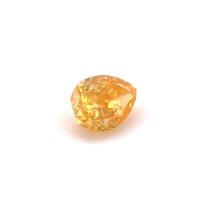 Natural Orangish Yellow Diamond, 5.6x4.2mm Pear Shape, 0.54ct Loose Fancy Diamond, I2 Clarity, Rare Gem for Engagement Rings, Custom Jewelry