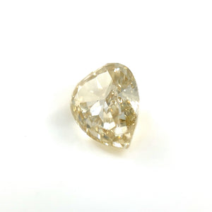 Natural Brownish Yellow Diamond Pear Shape, 0.99ct VS1 Clarity, Loose One of Kind Diamond for Custom Jewelry