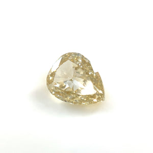 Natural Brownish Yellow Diamond Pear Shape, 0.99ct VS1 Clarity, Loose One of Kind Diamond for Custom Jewelry
