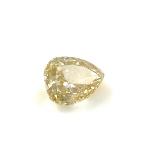 Natural Brownish Yellow Diamond Pear Shape, 0.99ct VS1 Clarity, Loose One of Kind Diamond for Custom Jewelry