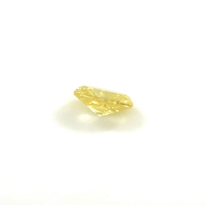 Natural Yellow Diamond 0.18ct Oval Cut, 4.37x3.04mm, I2 Clarity Loose Gemstone for Custom Jewelry, Rare Yellow Diamond
