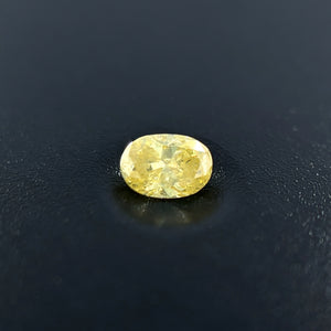 Natural Yellow Diamond 0.18ct Oval Cut, 4.37x3.04mm, I2 Clarity Loose Gemstone for Custom Jewelry, Rare Yellow Diamond