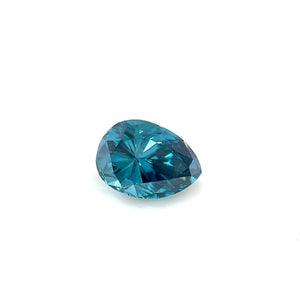 Natural Blue Diamond Pear Cut - 0.91ct, 6.8x4.9mm, SI1 Clarity Loose Gemstone for Custom Jewelry