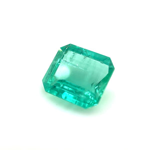 Natural Green Emerald Gemstone - 11x9mm Emerald Cut, 2.80 Carat Loose Stone for Jewelry Making, May Birthstone, Precious Gemstone
