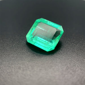Natural Green Emerald Gemstone - 11x9mm Emerald Cut, 2.80 Carat Loose Stone for Jewelry Making, May Birthstone, Precious Gemstone