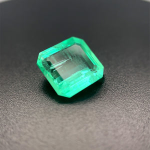 Natural Green Emerald Gemstone - 11x9mm Emerald Cut, 2.80 Carat Loose Stone for Jewelry Making, May Birthstone, Precious Gemstone