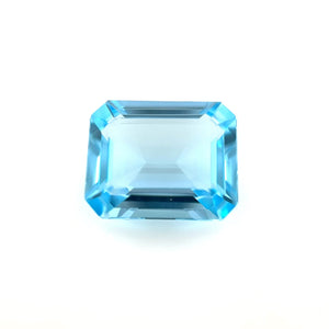 Emerald Cut Loose Sky Blue Topaz