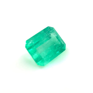 Natural Green Emerald Gemstone - 7.99x6.09mm Emerald Cut 1.31ct Loose Stone for Jewelry Making, Birthstone, May Gemstone