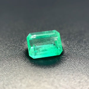 Natural Green Emerald Gemstone - 7.99x6.09mm Emerald Cut 1.31ct Loose Stone for Jewelry Making, Birthstone, May Gemstone