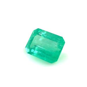 Natural Green Emerald Gemstone - 7.99x6.09mm Emerald Cut 1.31ct Loose Stone for Jewelry Making, Birthstone, May Gemstone