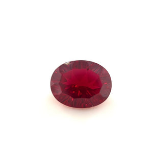 Oval Concave Best Synthetic Ruby