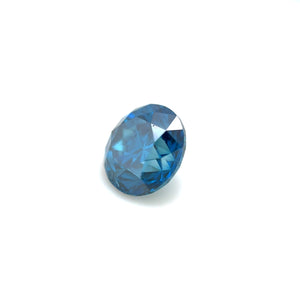 Natural Blue Diamond 6.5mm VS2, Round Cut 1.27 Carat Gemstone for Jewelry Design