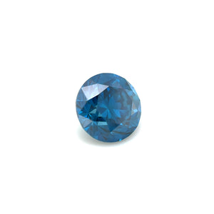 Natural Blue Diamond 6.5mm VS2, Round Cut 1.27 Carat Gemstone for Jewelry Design