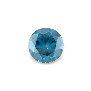 Natural Blue Diamond 1.07 Ct Round Brilliant Cut | SI1 Clarity | 6.3mm Loose Blue Diamond | Rare Colored Diamond for Engagement Ring
