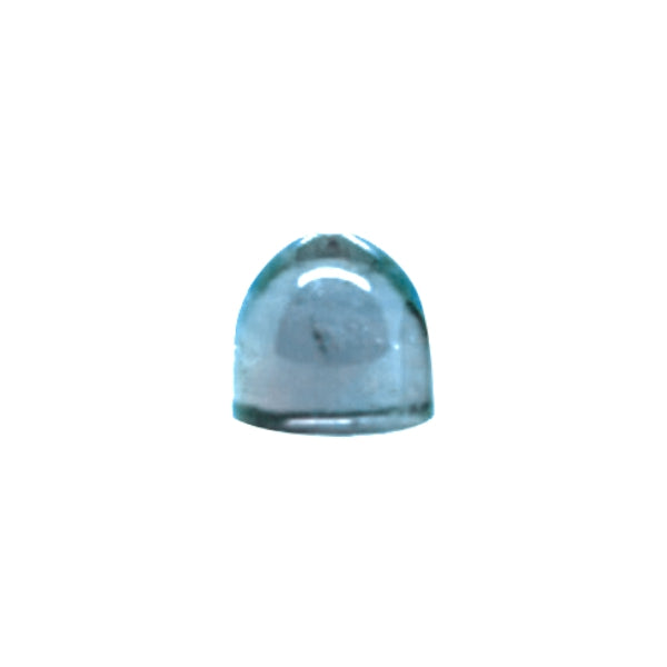 Loose Bullet Cabochon Swiss Blue Topaz