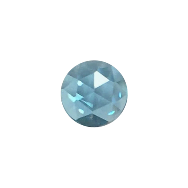 Loose Round Rose Cut Swiss Blue Topaz Gemstone