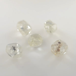 Loose Rough Uncut Natural Diamond – Rare Raw Diamond for Jewelry Making, Collectors – Free Size Available in 0.64 - 0.69 Carats Sizes 5 pcs