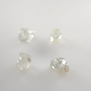 Loose Rough Uncut Natural Diamond Fancy Color– Rare Raw Diamond for Jewelry Making, Free Size Available in 0.32 - 0.39 Carats Sizes 4 pcs