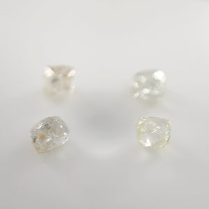 Loose Rough Uncut Natural Diamond Fancy Color– Rare Raw Diamond for Jewelry Making, Free Size Available in 0.32 - 0.39 Carats Sizes 4 pcs