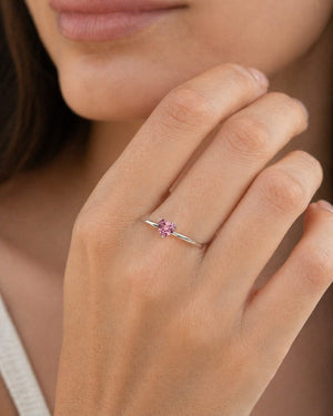 worn on finger with minimal outfit styling for romantic anniversary jewelry look