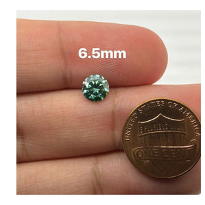 Blue Rainbow Round Cut Best Moissanite