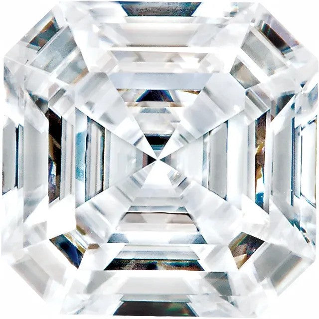 Loose CZ Gemstone Asscher Cut Available in 5mm