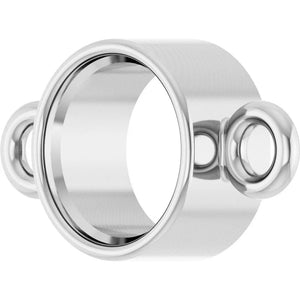 minimalist round bezel set gold link charm