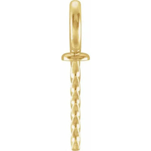 14k yellow gold pearl pendant mounting blank