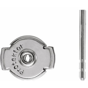 14K gold Protektor Safety earring post and secure locking clutch back
