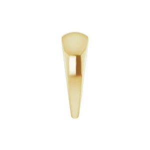 small tapered gold bail for charm attachment