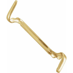 14K gold filled adjustable spring ring sizer close up