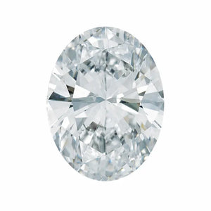 Oval cut lab created diamond for engagement ring setting
