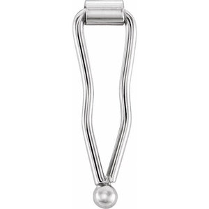 14K gold figure eight safety catch clasp for fine jewelry