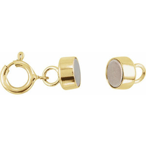 fine jewelry 14K gold magnetic clasp connector